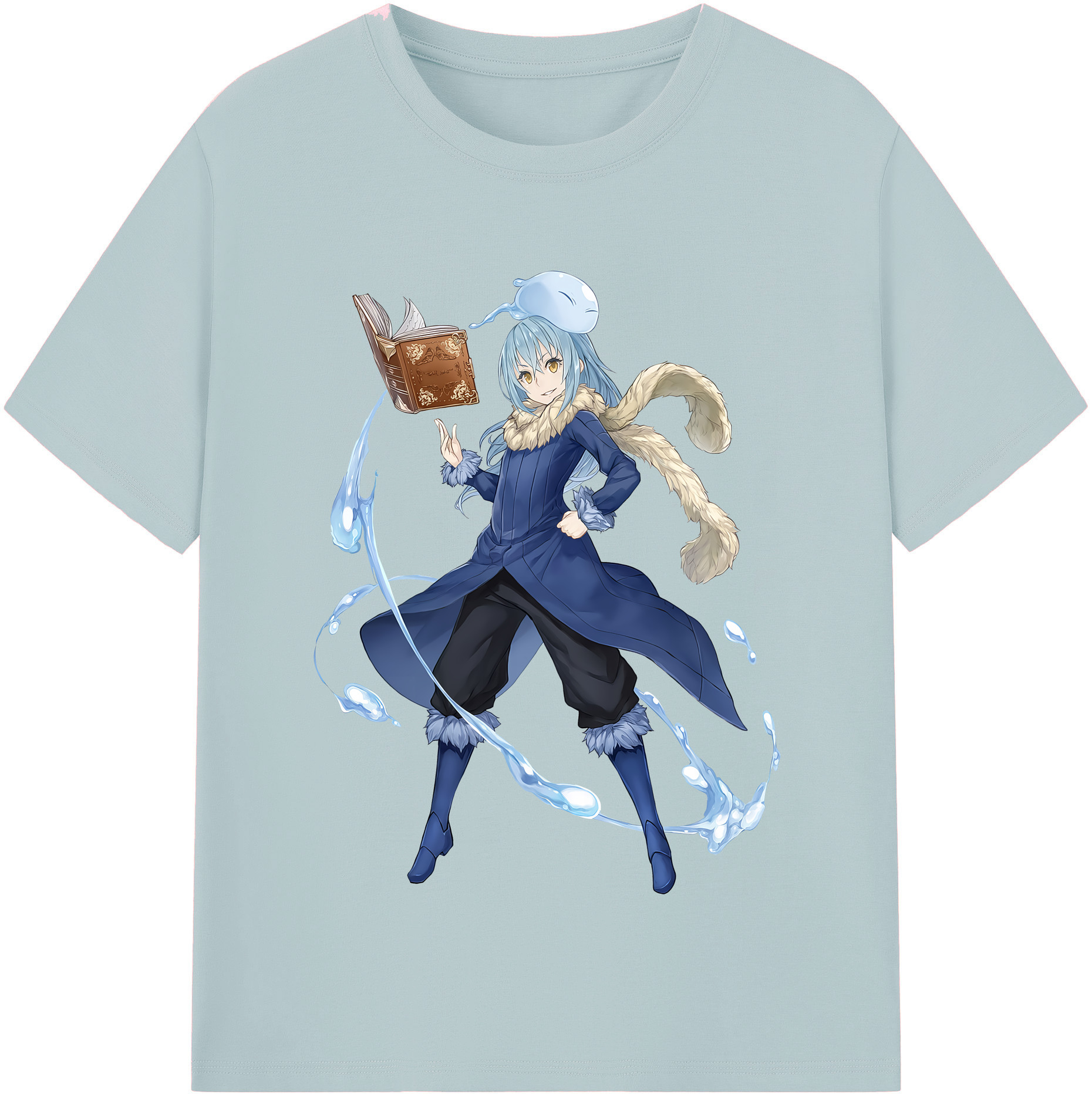 （画像用） 転スラ Regarding Reincarnated to Slime 綿100％半袖Tシャツ（フロントプリント）
